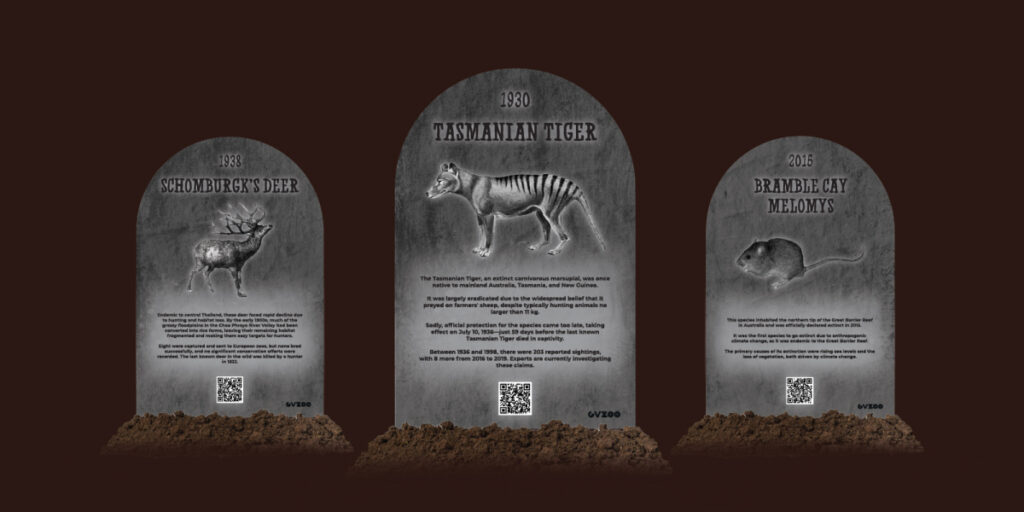 Greater Vancouver Zoo - Ghosts of the Animal Kingdom Tombstones